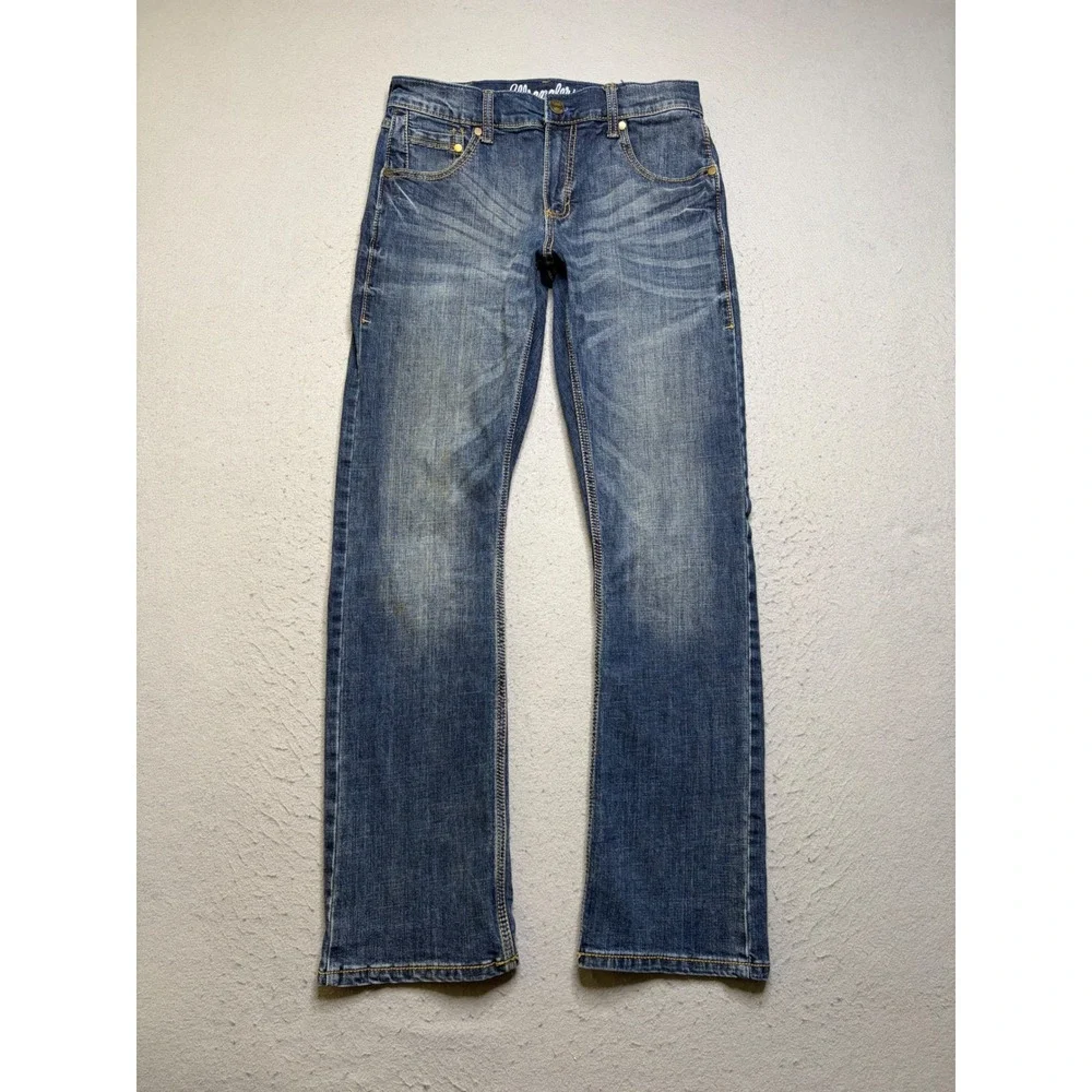 Wrangler Retro Slim Boot Jeans Mens 29x32 Blue Denim 10WLT77LY Western Fit
